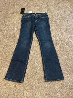 Vintage Y2K Women’s Mossimo Bootcut Jeans Dark Blue Wash. Size 6 New With Tags